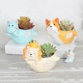 thumbnail image 3 of Masteelf  2 Pcs Succulent Flower Pot Plants Planter Office Desk Decor, 3 of 8