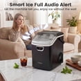 thumbnail image 5 of Costway Nugget Ice Maker Countertop with Audible Ice Full Alarm, Ready in 6 Mins for Home Black, 5 of 10