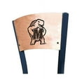 thumbnail image 2 of Holland Bar Stool  25 in. L038 - Black Wrinkle Maryland Swivel Bar Stool with Laser Engraved Back, 2 of 2
