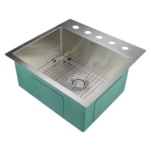 Transolid Diamond 23'' x 22'' Dual Mount Kitchen Sink