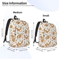 thumbnail image 3 of Picia Squirrel And Leaves Printed Canvas Daypack - Stylish and Durable Vintage Compact Backpack - Class, Work, Travel, or Laptop Bookbag,Organized Compartments-Medium, 3 of 5