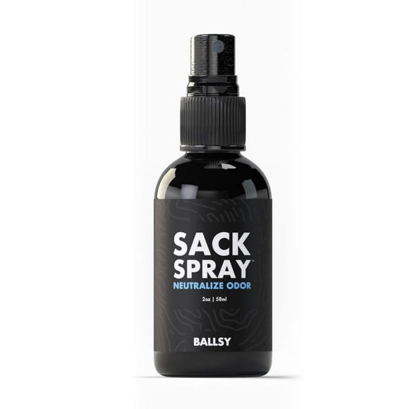 Ballsy Desodorante en spray para cuerpo e ingle para hombres, 2 oz, árbol de té con aroma de lavanda y extractos de aloe vera, sin crueldad, sin sulfatos ni parabenos, regalos del día de San Valentín