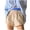 Z001-Blue, variant on Bermuda Shorts for Women Cute Soft Plaid Print Button Front Pajama Bottoms Sleepwear Summer Flowy Shorts S-XL