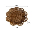 thumbnail image 3 of Cesta de ratán sintético tejida para pan, ideal para mesa de comedor, bodas y fiestas. 28cmx4cm, 3 of 9