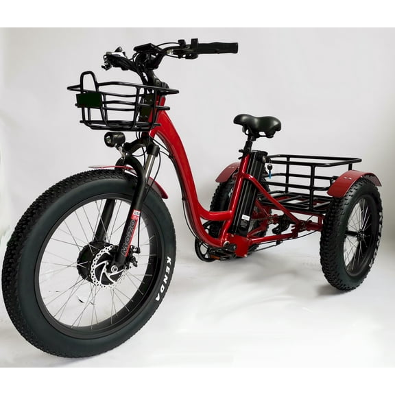 Fat Tire Adult Senior Electric Trike Tricycle Scooter