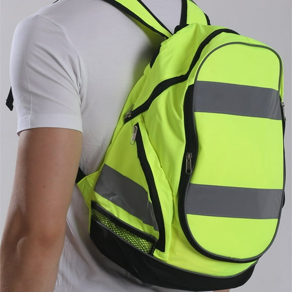 Double Shoulder Night Reflective Backpack, Fashion Outdoor,Pink
