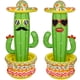thumbnail image 1 of Hielera inflable con forma de cactus Triumpeek, 2 paquetes para fiestas en la piscina, 1 of 7