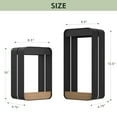 thumbnail image 5 of GRANDPATIO Outdoor Wall Lights Steel LED Solar Power Wall Sconce Shelf, Black, S-Rectangle, 5 of 6