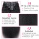 thumbnail image 5 of Extensiones de pelo con clip Mihugass Kinky Straight, 120 g, 20 pulgadas, 5 of 6