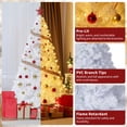 thumbnail image 5 of White Pre-Lit Christmas Tree with 250 Warm White LEDs - 288 Branch Tips, Sturdy Base, Simple Setup, 5 of 5