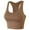Coffee, variant on Womens Bras Comfortable Women's Solid Color Sexy Seamless Push-Up U-Shaped Underwear Everyday Bras S