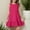 Hot Pink, variant on Girls Beach Dress Solid Crew Neck Sleeveless Casual Dresses Size 3 Y