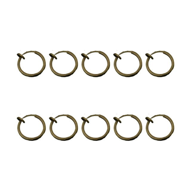 pitrice 10 Paires Convertisseur de Fil d'Oreille avec Boucle Réglable Multi Clip-on Boucle d'Oreille Résultats Indolore Invisible Boucles d'Oreilles Adaptateur Pas de Pendaison Noir 11MM
