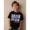 thumbnail image 2 of 2nd Grade "Bruh We Back" Humorous Graphic T-Shirt for Kids - Street Style Casual Round Neck Tee with Vibrant Print, Perfect for School or Casual attire, 2nd Grade Tshirt, 2 of 6