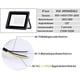 thumbnail image 2 of Luz de inundación LED al aire libre 10w 20w 30w 50w 100w lámpara de pared reflector Ip68 iluminación de jardín impermeable (blanco frío, 50w) Feliz Sencillez, 2 of 5