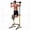 Yellow & Black, variant on Riedhoff Power Tower Workout Station, Adjustable Pull Up Bar with Dip Bars, 10 Height Levels, Red