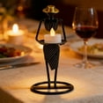 thumbnail image 6 of Candle Holder Waiter Style with Electronic Candle Iron Table Centerpiece for Dining Room Wedding Party Home Decor(B), 6 of 6