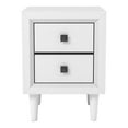 thumbnail image 2 of Kaalaslupa 2-Drawer Solid Wood Nightstand, White, 2 of 5