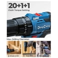 thumbnail image 2 of Martillo perforador DongCheng 20V MAX sin escobillas de 50 N.m de torque, 2 of 9