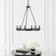 thumbnail image 2 of SAFAVIEH Joris 6 Light Industrial Adjustable Chandelier, Bronze Black, 2 of 6