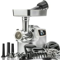 STX Intl Gen-2 Edition Magnum 1800W Air Cooled Electric Meat Grinder, Sausage Stuffer, Kubbe Maker & More
