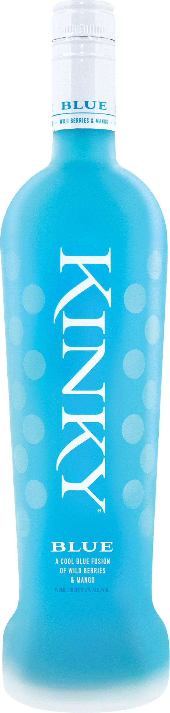 Kinky Blue Liqueur, Vodka Based, 17 ABV, 750ml Glass Bottle, 122oz