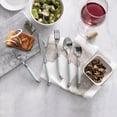 thumbnail image 2 of French Home Laguiole Connoisseur 20-Piece 18/10 Stainless-Steel Misty Blue Flatware Set, 2 of 4