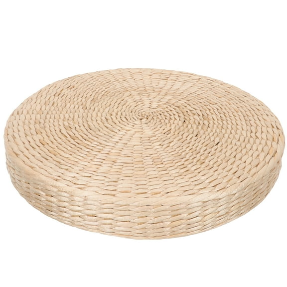 OUNONA  Decorative Meditation Cushion Outdoor Floor Cushions Yoga Bolster Straw Mat