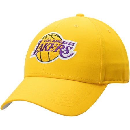 Men's Gold Los Angeles Lakers Mass Basic Adjustable Hat - (Best Hat Store Los Angeles)