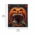thumbnail image 3 of Halloween Pumpkin Decor Spooky Halloween Decorations 36 Inch Gothic Home Rug for Halloween Party Decor Indoor Bedroom Living Room Home Accent, 1 Pack, 3 of 3