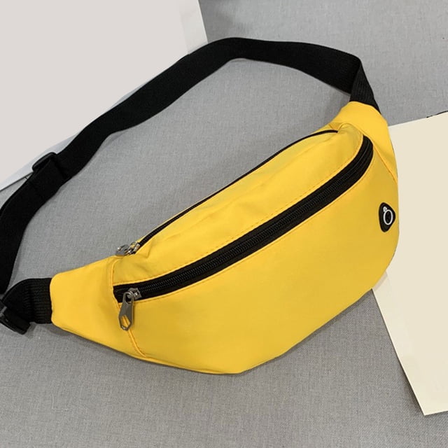 Sac Banane, Sac de Voyage pour Cellulaire, Sac Bandoulière avec Trou pour Écouteurs, Matériau en Nylon, Durable, Sangle Réglable, pour Marche Course Randonnée Cyclisme