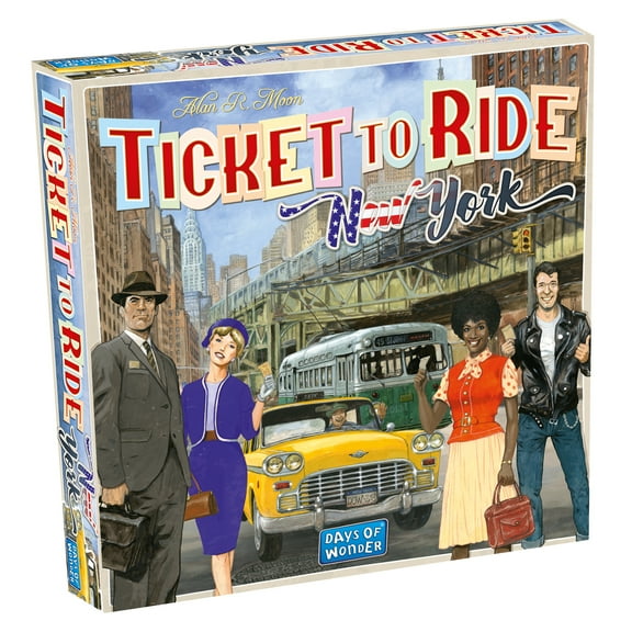 Ticket to Ride: New York Strategy Board Game for Ages 8 , from Asmodee