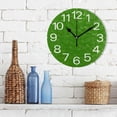 thumbnail image 3 of GZHJMY Green Color Wall Clock,Silent Non Ticking 10 Inch Battery Operated Round Wall Clocks for Kitchen,Home,Bedrooms,Office Decor, 3 of 6