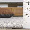 thumbnail image 5 of SAFAVIEH Mila Anselmo Geometric Striped Polyester Area Rug, Beige/Gray, 6'7" x 6'7" Square, 5 of 8