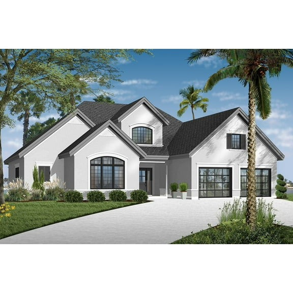 728-3607: Craftsman Traditional 3 Bed, 3 Bath Luxury Home Plan, 2849 Sq Ft: Full Blueprints with License to Build by Home Plan Marketplace - Lesuto