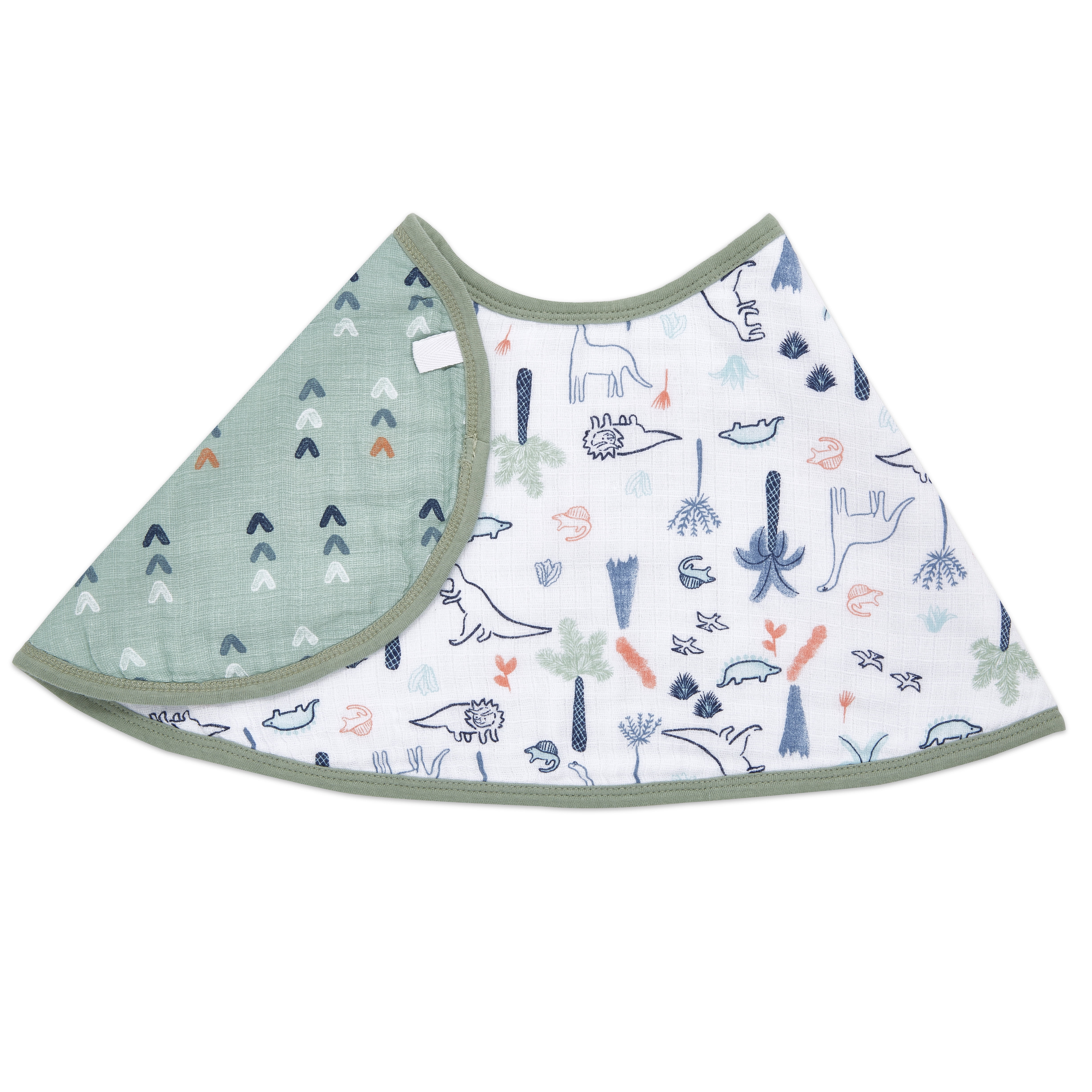 aden + anais essentials burpy bib dinotime - dinotime