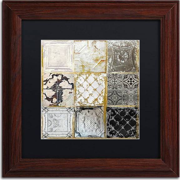 Trademark Fine Art "Tintypes" Canvas Art by Color Bakery, Black Matte, Wood Frame