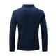 thumbnail image 5 of Camiseta de manga larga con solapa para hombre - Camisetas lisas informales para las fiestas - Tejido de poliéster - Tallas S-XXXL, 5 of 5