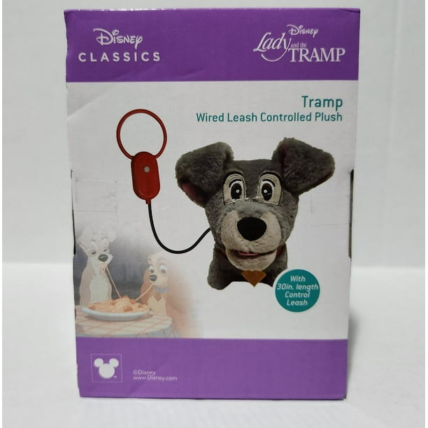 Lady and the Tramp ぬいぐるみセット Disney Lady & The Tramp Tramp Wire Leash Controlled Plush