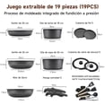 thumbnail image 2 of Sartenes antiadherentes juego de 19 ollas y sartenes mango desmontable utensilios cocina ollas inducción, 2 of 7
