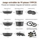 thumbnail image 2 of Sartenes antiadherentes juego de 19 ollas y sartenes mango desmontable utensilios cocina ollas inducción, 2 of 7