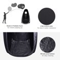 thumbnail image 3 of Black Pop Up Airbrush Makeup Sunless Over Spray Tanning Tent Booth Clear Window Water-resistant, 3 of 9