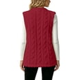 thumbnail image 3 of yillto Womens Sherpa Fleece Sleeveless Vest Jackets Lightweight Warm Fuzzy Open Front Fall Clothes Winter Coats, 3 of 7