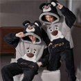 thumbnail image 1 of Conjunto de pijamas Unisex para parejas, ropa de dormir gruesa, traje de dinosaurio, ropa de casa suave y cálida, Sudadera con capucha, invierno, 5XL, 1 of 4