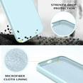 thumbnail image 2 of Compatible with iPhone 13 Case, Liquid Silicone Soft Gel Rubber iPhone 13 Phone Case Slim Fit Cover with Microfiber Lining Shockproof Protective Phone Cases for iPhone 13 6.1 inch, Sky Blue, 2 of 15