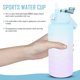 thumbnail image 3 of Hydration Bottle Portable Water Bottle Outdoor Pp Silicone with Handle 1Pack, 3 of 4