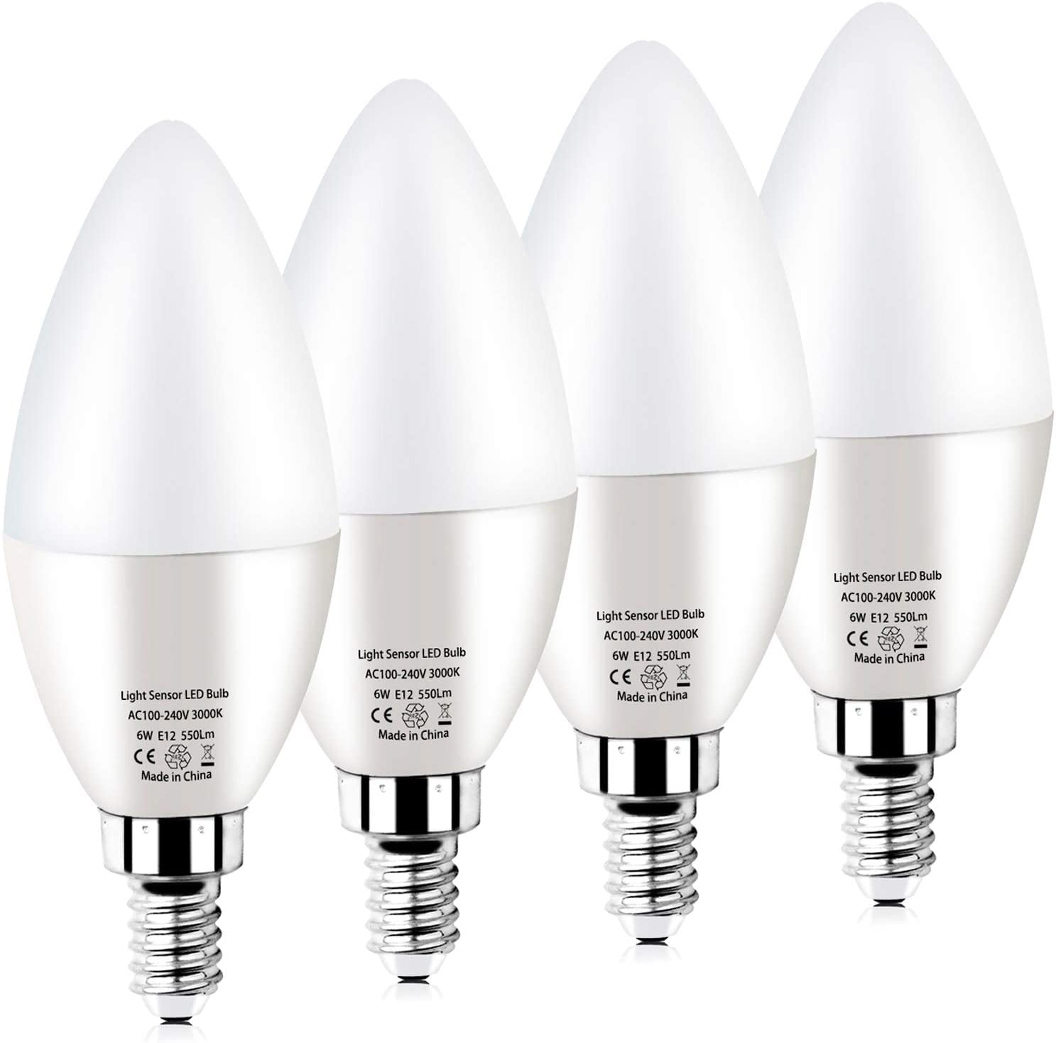 40W Halogen Bulb 380 Light Sensor Bulbs 5W Gu10 Dusk to Dawn Led Light Bulbs 