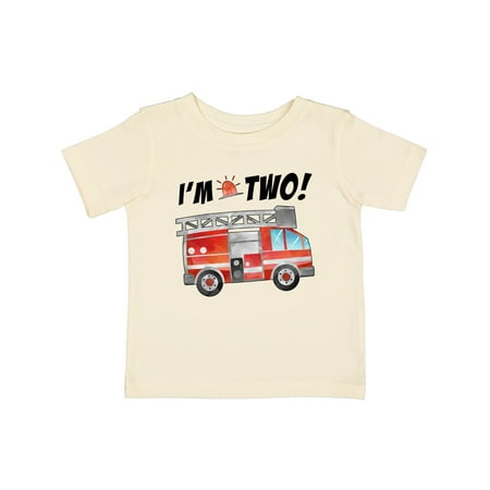 

Inktastic I m 2 Fire Truck 2nd Birthday Gift Baby Boy or Baby Girl T-Shirt