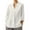 Grey, variant on yunLCZ Casual Tops Everyday Low Price Linen Shirt For Women Summer Cotton And Linen V Neck 3/4 Sleeve Top Loose Holiday Beach Shirt Tunic Top workout form-fitting T-shirts women