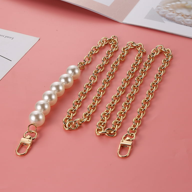 1PC Pearl Bag Strap For Handbag Handles Beaded Purse Belts DIY Replacement  For Shoulder Bag Chain Straps Bags Accessories